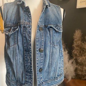 Used Denim Vest